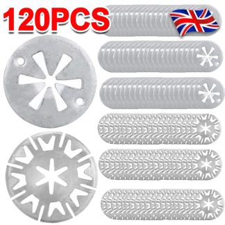 120 Pack Heat Shield Clips Car Exhaust Metal Locking Star Washers Fixing Auto HS
